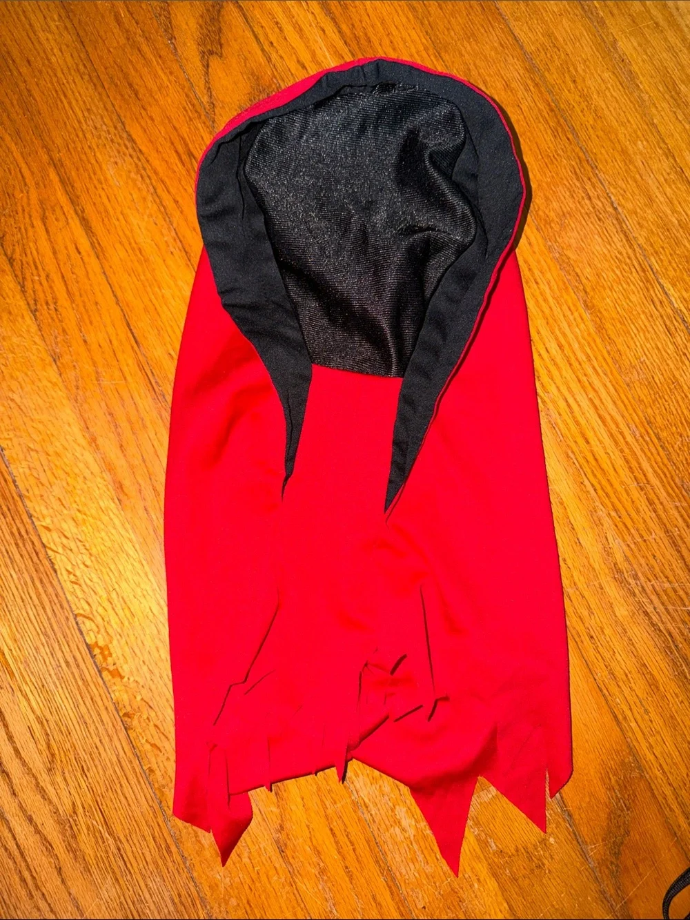 Red Hooded Halloween Mask/ Cowl